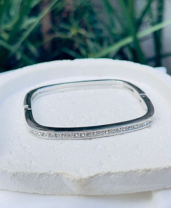 Bracele Quadrado com Strass