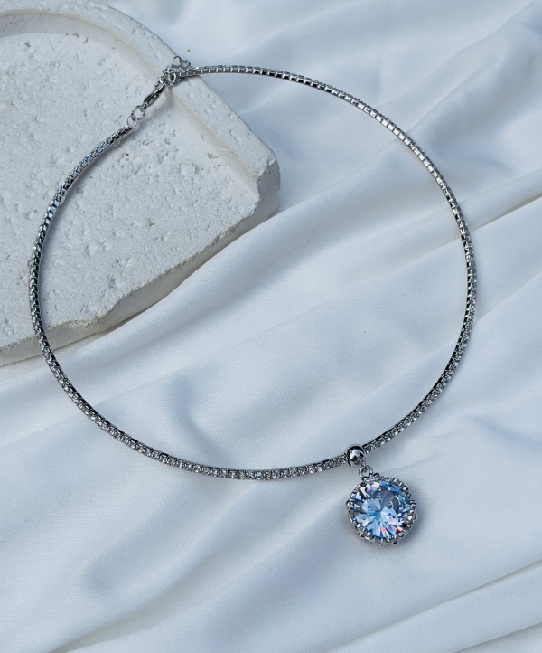 Choker Ponto de Luz Prata