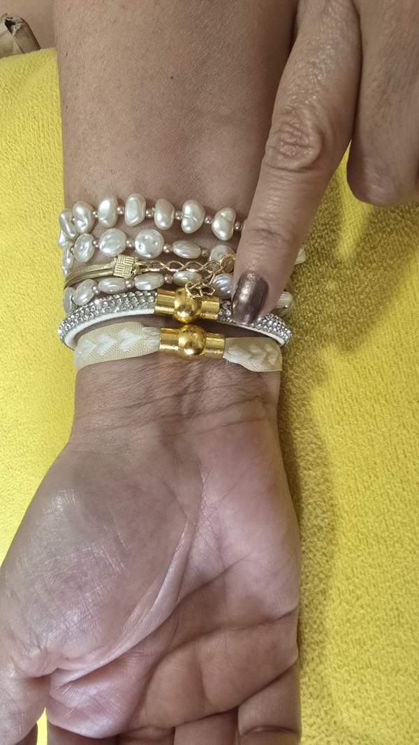Kit Pulseiras Mix Pérolas & Marfim ✨🤍 - Imagem 2