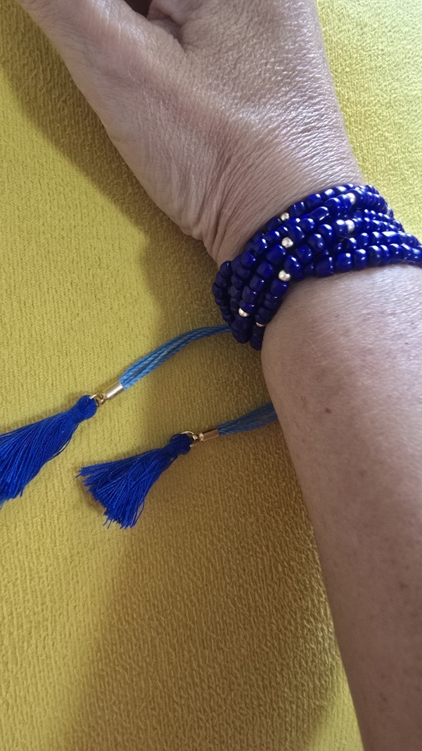 Mix pulseiras miçangas fecho regulável macramê - Imagem 7