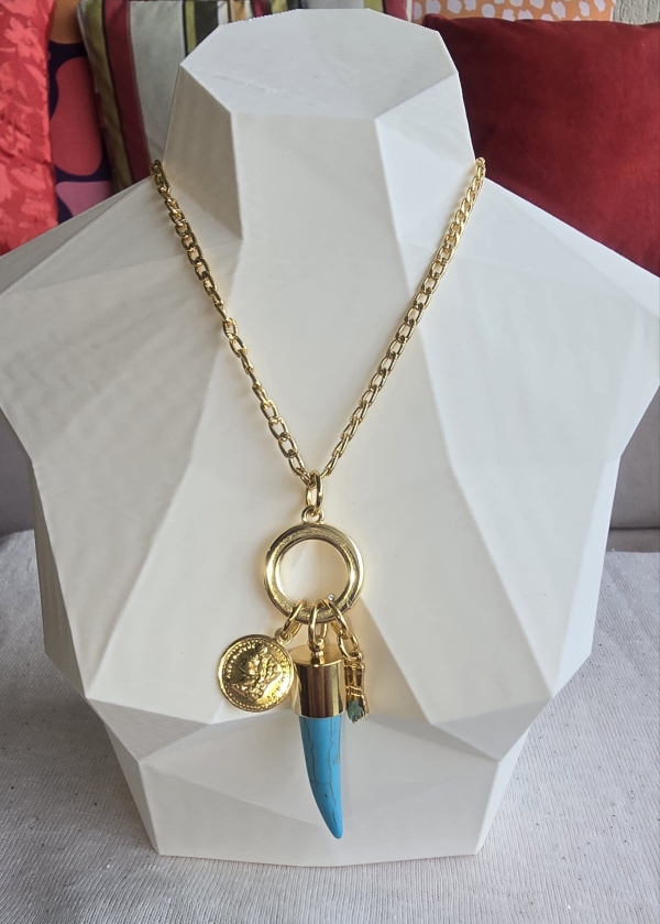 Colar Talismã Dourado