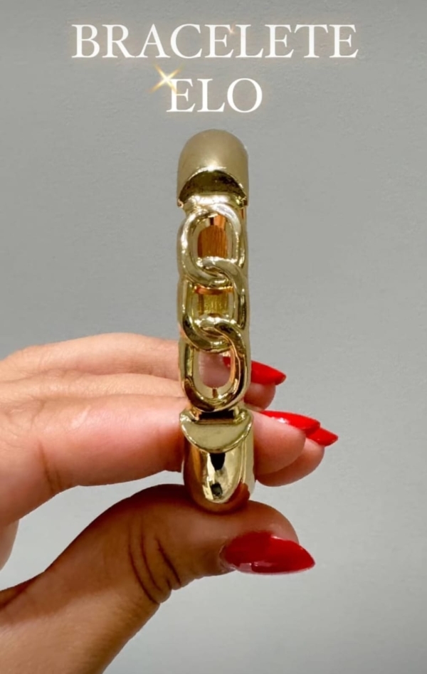 Bracelete Elo Dourado - Imagem 2