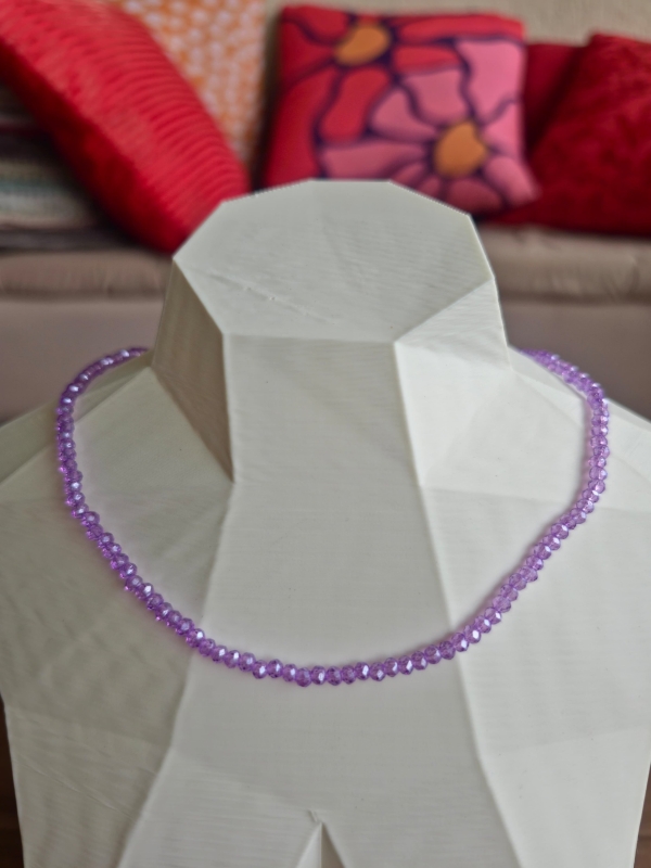 Choker Colorida de Cristais com Fecho Ajustável - Imagem 2